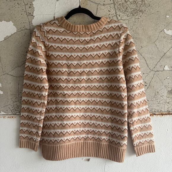 Fair Isle Sweater Womens S Super Soft Knit Pullover Cozy Cabincore Croft Barrow - Picture 6 of 6